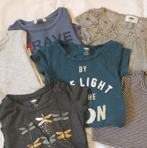 Bundle Lot of 5 kids Old Navy shirts